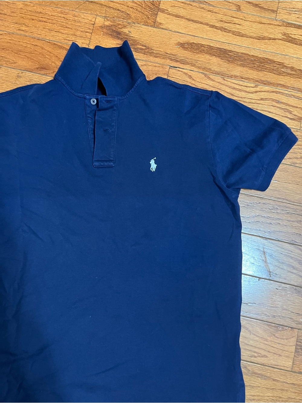Polo by Ralph Lauren Navy Short Sleeve Polo with White Pony